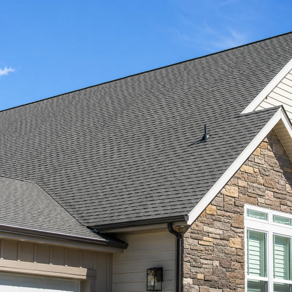 Before and after Roof Washing