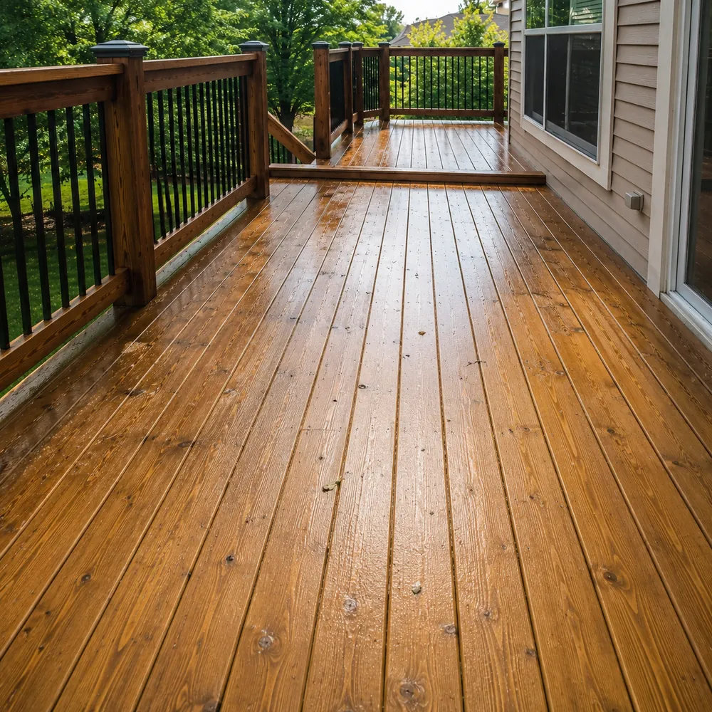Before and after Driveway & Patio Cleaning
